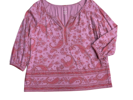 Top Long Sleeve By J. Jill In Pink, Size: M on Sale