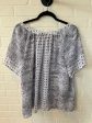 Top Short Sleeve By Christopher And Banks In Grey & White, Size: Xl For Discount