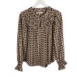 Top Long Sleeve By Loft In Brown, Size: S Online Sale