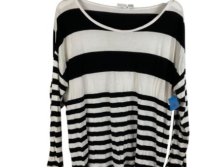 Top Long Sleeve Basic By Cato In Striped Pattern, Size: Xl Fashion