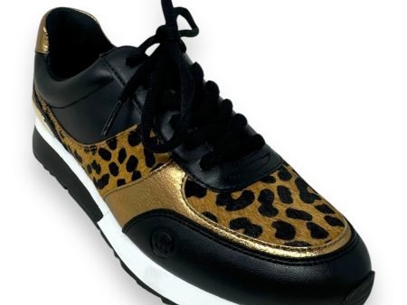 Andi Mixed-Media Trainers By Michael By Michael Kors In Animal Print, Size: 7 Online Sale