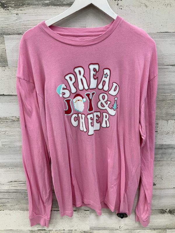 Top Long Sleeve By Clothes Mentor In Pink, Size: Xl For Discount