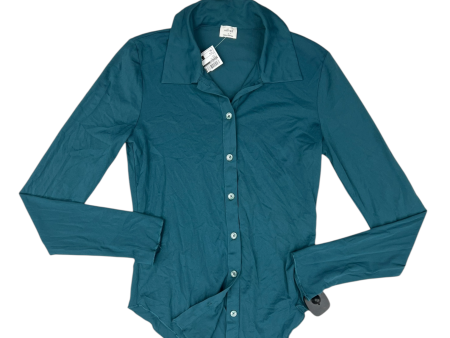 Top Long Sleeve By Wilfred In Teal, Size: S For Discount