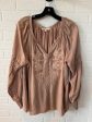 Top Long Sleeve By Solitaire In Tan, Size: L Supply