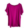 Top Short Sleeve By Entro In Pink, Size: L For Sale