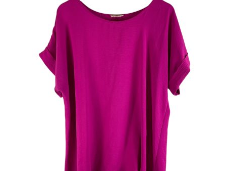 Top Short Sleeve By Entro In Pink, Size: L For Sale