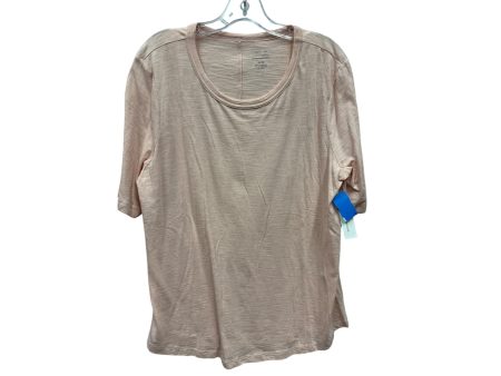 Top Ss Basic By Banana Republic In Peach, Size:Xl Online Hot Sale