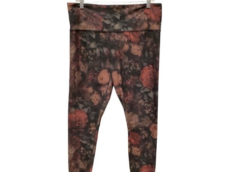 Athletic Leggings By Athleta In Floral Print, Size: Xl Hot on Sale