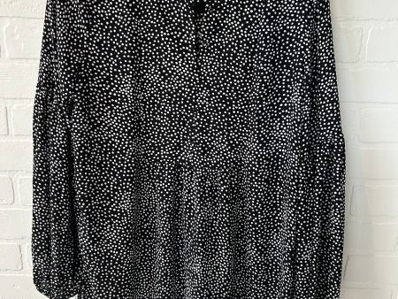 Top Long Sleeve By Loft In Black & White, Size: Xs Hot on Sale