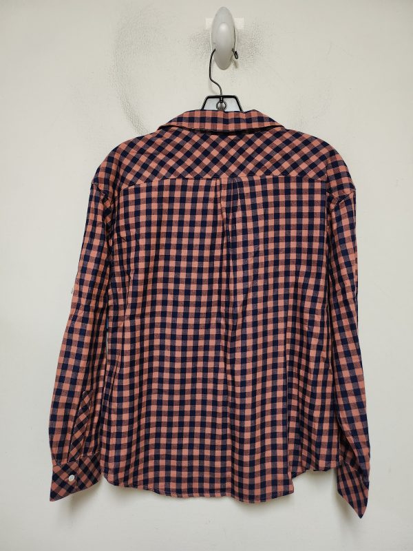 Top Long Sleeve By Tommy Bahama In Plaid Pattern, Size: S For Discount