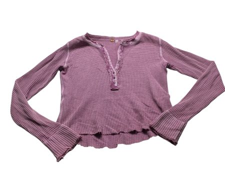 Top Long Sleeve By Free People In Pink, Size: M Online now