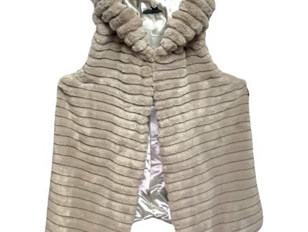 Faux Fur Hooded Vest By Rachel Zoe In Taupe, Size: S Online now