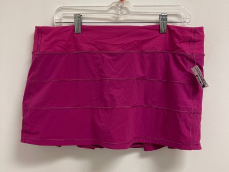 Athletic Skort By Lululemon In Pink, Size: 12 Hot on Sale