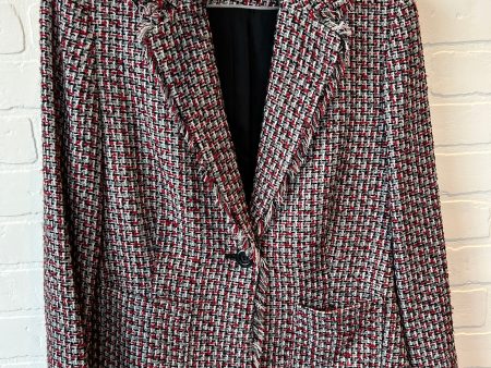 Blazer By Amanda Smith In Grey & Red, Size: S Cheap