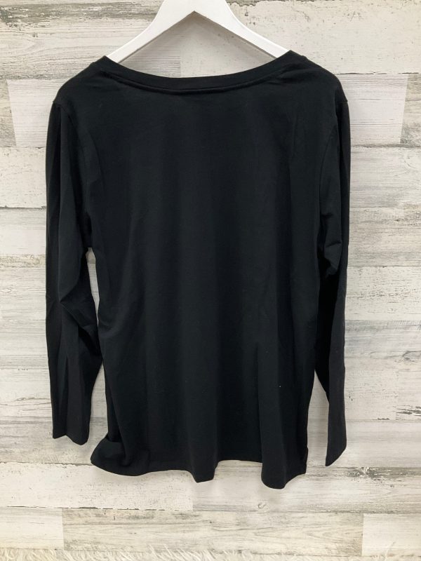 Top Long Sleeve By Christopher And Banks In Black, Size: Xl For Sale