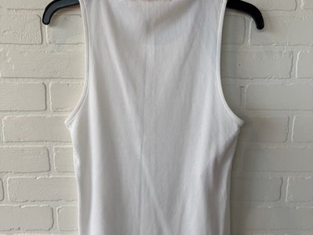 Top Sleeveless Basic By A New Day In White, Size: M Hot on Sale