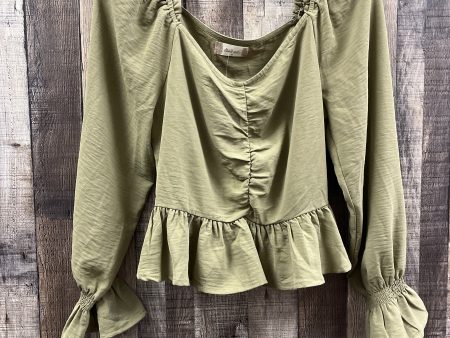 Top Long Sleeve By Altard State In Green, Size: M For Discount