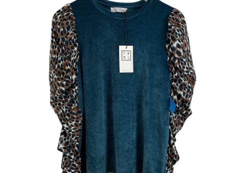 Top Long Sleeve By Thml In Blue, Size: M Online Sale