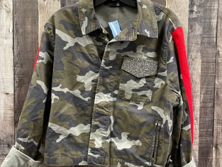 Jacket Denim By Express In Camouflage Print, Size: Xs For Sale