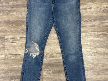 Jeans Designer By Good American In Blue Denim, Size: 8 Online Hot Sale