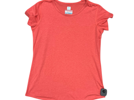 Athletic Top Short Sleeve By Columbia In Coral, Size: M Online