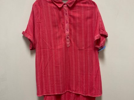 Top Short Sleeve By Chicos In Pink, Size: L Online