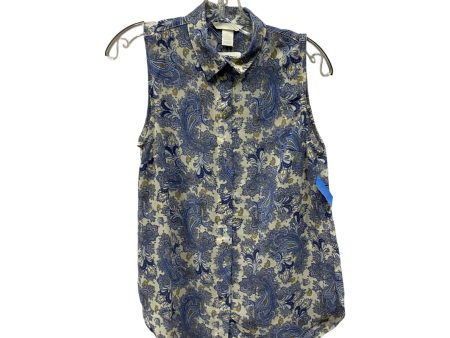 Top Sleeveless By H&M In Blue, Size:S For Cheap