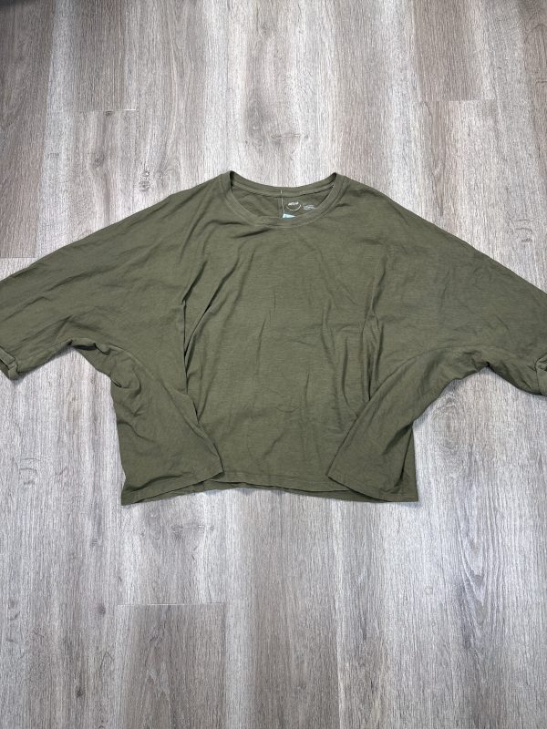 Top Short Sleeve Basic By Aerie In Green, Size: L For Sale