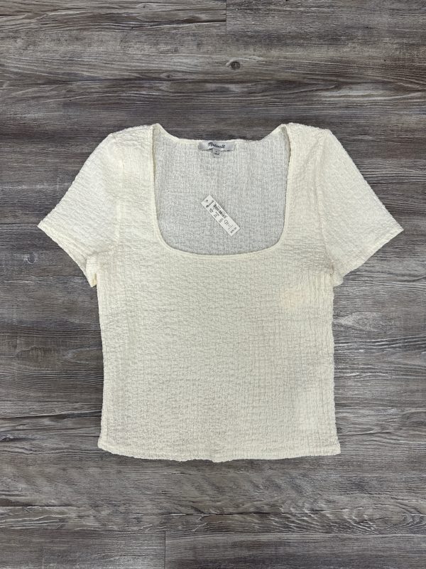 Top Short Sleeve By Madewell In Cream, Size: S For Cheap