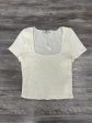 Top Short Sleeve By Madewell In Cream, Size: S For Cheap