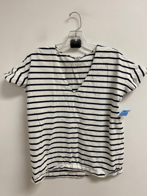 Top Short Sleeve By J. Crew In Striped Pattern, Size: L Fashion