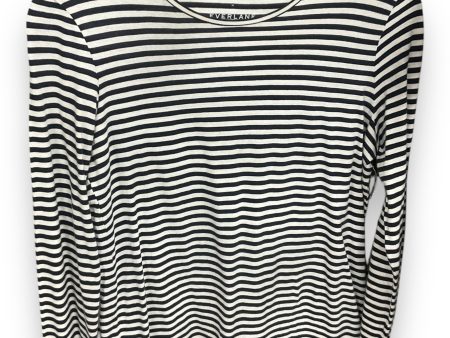 Top Long Sleeve By Everlane In Striped, Size: M Fashion