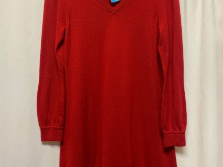 Dress Casual Midi By Loft In Red, Size: Sp Cheap