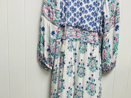 Dress Casual Maxi By Chicos In Blue & Green, Size: 20 Discount