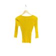 Top Long Sleeve By Inc In Yellow, Size: S For Discount