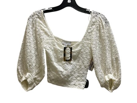 Top Long Sleeve By Top Shop In White, Size: S Sale