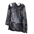 Top Long Sleeve By Haptics In Tie Dye Print, Size: 1x Cheap