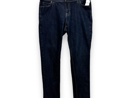 Jeans Skinny By Lands End In Blue Denim, Size: 14 Online Sale