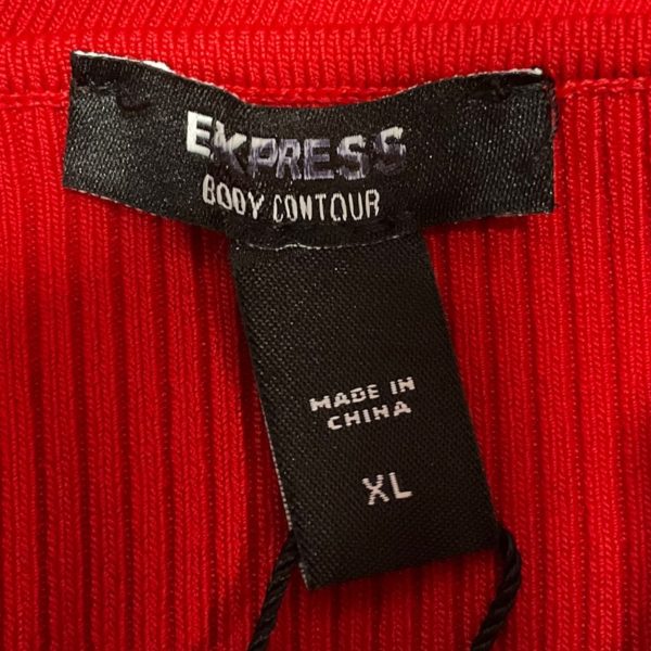 Top Long Sleeve By Express In Red, Size: Xl For Sale