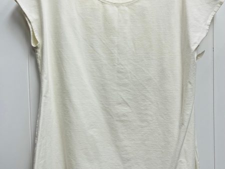 Top Short Sleeve By Eileen Fisher In Cream, Size: Xl Sale