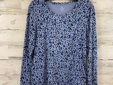 Top Long Sleeve Basic By Talbots In Blue, Size: Petite  M For Cheap