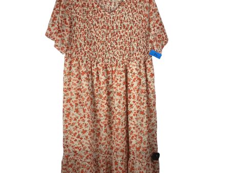 Dress Casual Midi By Clothes Mentor In Orange, Size: 2x Online