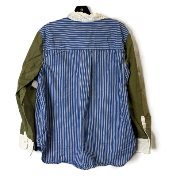 Top Long Sleeve By Free Assembly In Blue, Size: L For Cheap