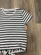 Top Short Sleeve By Madewell In Striped Pattern, Size: M For Discount