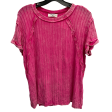 Top Short Sleeve Basic By Zenana Outfitters In Pink, Size: S For Sale