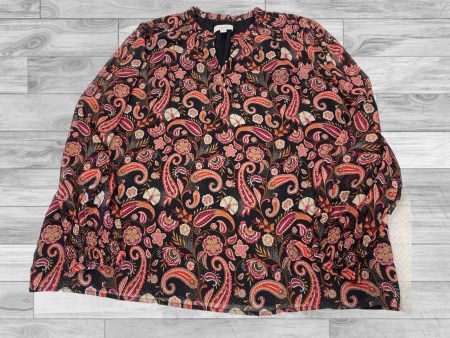 Top Long Sleeve By Loft In Multi-colored, Size: Xl Online now