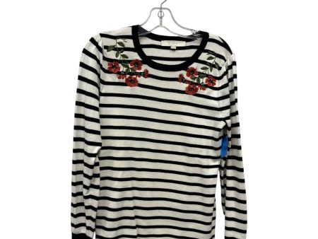 Top Ls By Loft In Black & White, Size:M Online