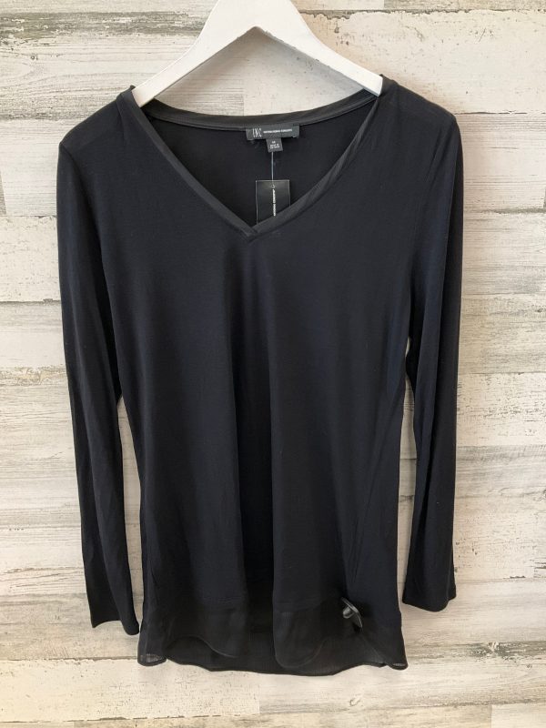 Top Long Sleeve By Inc In Black, Size: M Online Sale