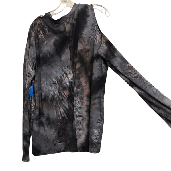 Top Long Sleeve By Haptics In Tie Dye Print, Size: 1x Cheap