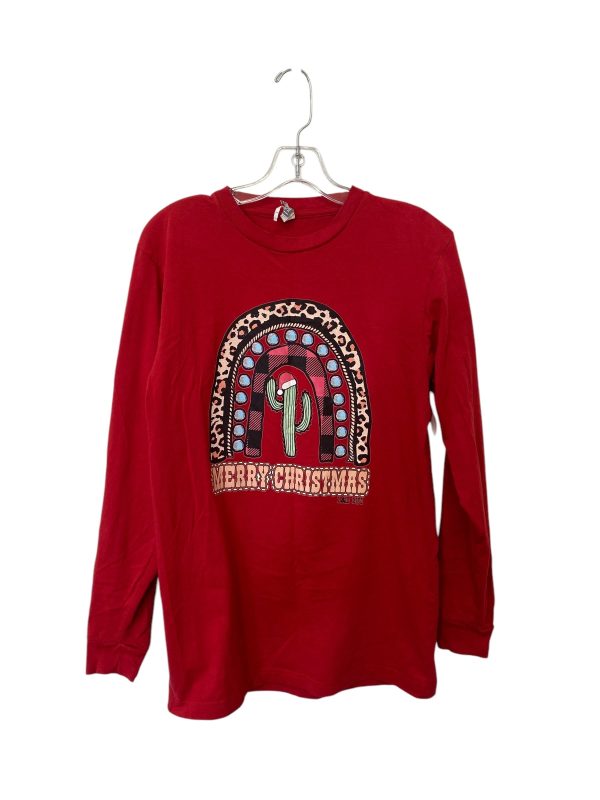 Top Long Sleeve By Clothes Mentor In Red, Size: M Online now